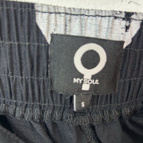 My Soul ladies pants small black white Danish lagonlook boho relaxed Art to wear - Picture 2 of 13